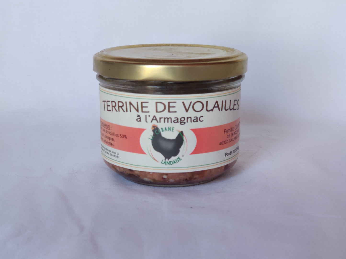 Terrine de volailles à l'Armagnac