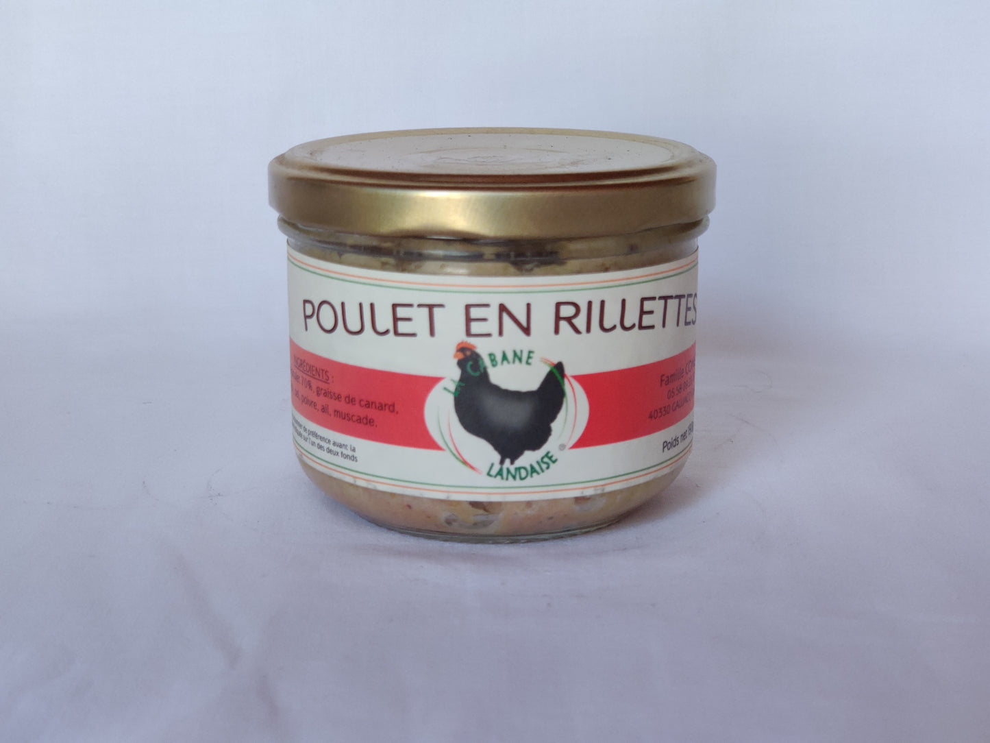 Poulet en rillettes