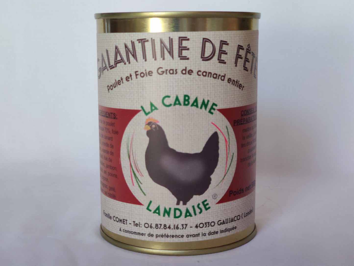 Galantine de fête au foie gras
